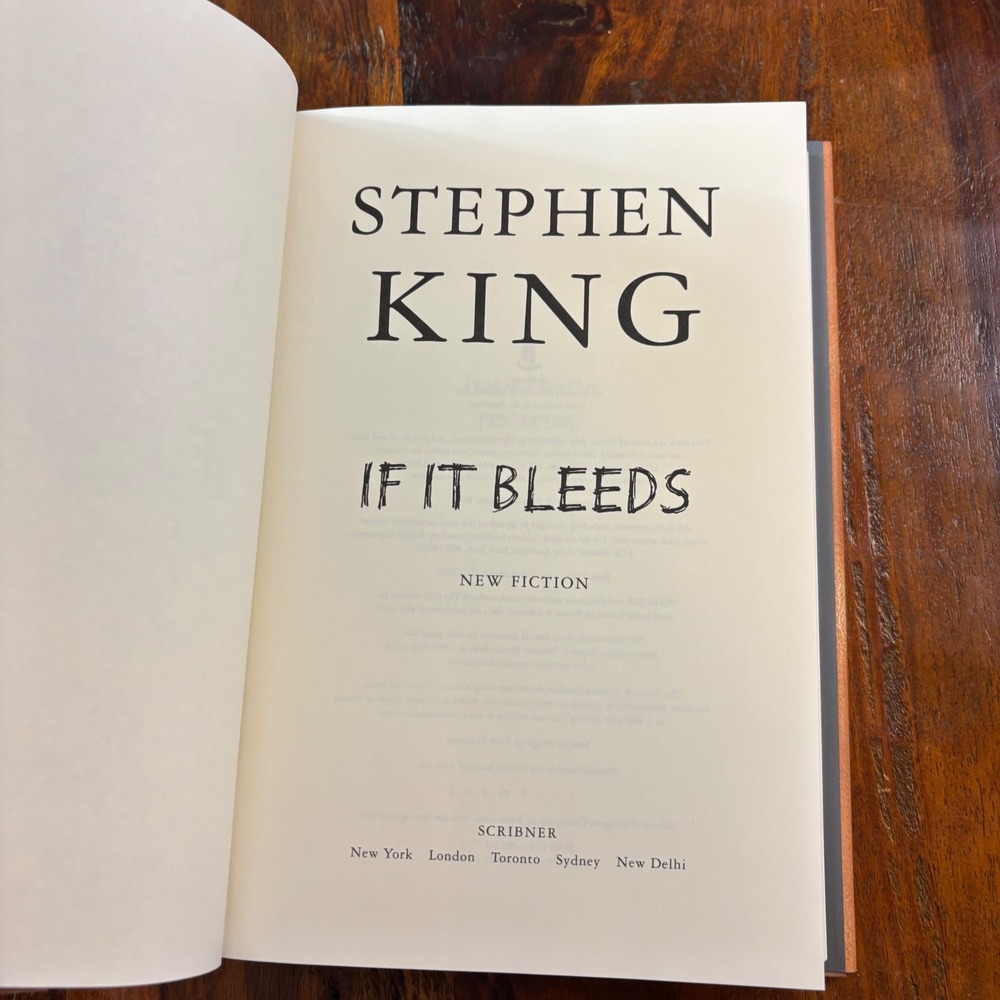 Stephen King If It Bleeds 1st Edition Hardcover Novella Collection Scribner 2020 - Picture 8 of 10